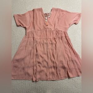 The Impeccable Pig Blush Babydoll Dress - Medium